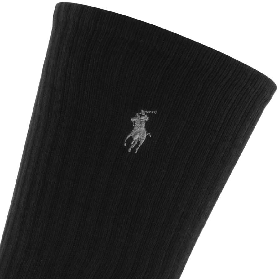 Alternative Image for ProductRalph Lauren 6 Pack Socks Black3